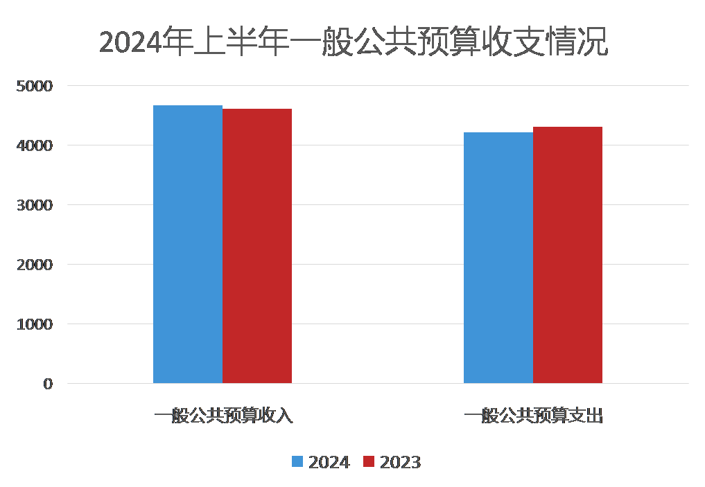 上海市2024年上半年一般公共预算收支情况