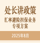 汇率避险担保业务专项方案（2025年8月）